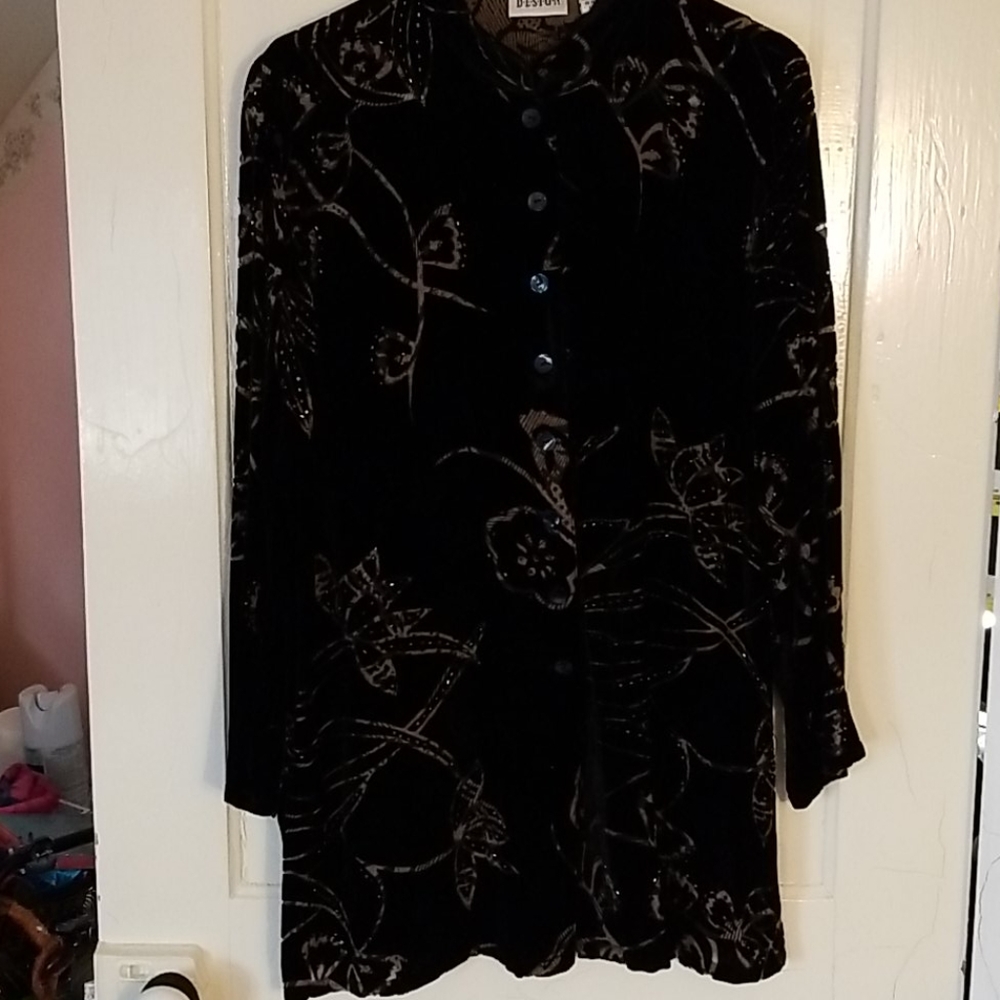 Chico's velvet tunic